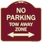 Signmission No Parking Tow Away Zone W/ Bidirectional Arrow Heavy-Gauge Aluminum Sign, 18" x 18", BU-1818-23611 A-DES-BU-1818-23611 - alternate 1